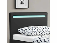 Set van 2 bedden met led verlichting en lattenbodem - 90x200cm - afbeelding 3 van  8