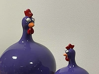 Set van 2 bolkippen h25cm & h14cm purple - afbeelding 2 van  2