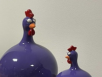 Set van 2 bolkippen h25cm & h14cm purple - afbeelding 2 van  2