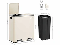Set van 2 dubbele compartimenten 2 x 30l - afbeelding 2 van  8