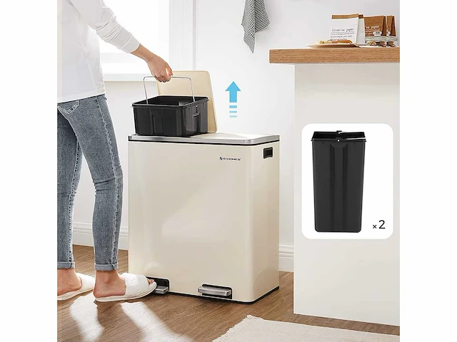 Set van 2 dubbele compartimenten 2 x 30l - afbeelding 6 van  8