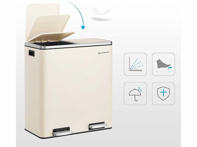 Set van 2 dubbele compartimenten 2 x 30l - afbeelding 8 van  8