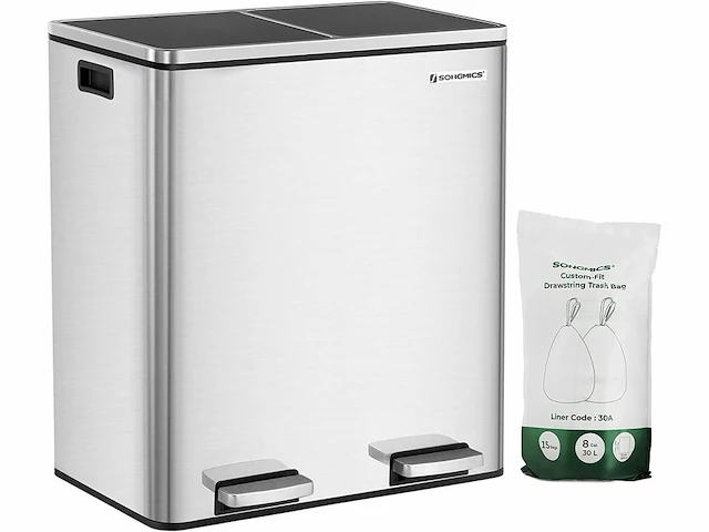 Set van 2 dubbele compartimenten bakken 2 x 30l - afbeelding 2 van  9