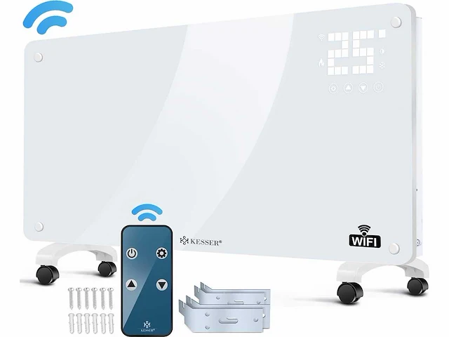 Set van 2 elektrische kachels 2500 watt - wifi - afbeelding 1 van  8