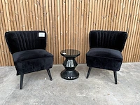 Set van 2 fauteuils en bijzet tafeltje - afbeelding 1 van  6