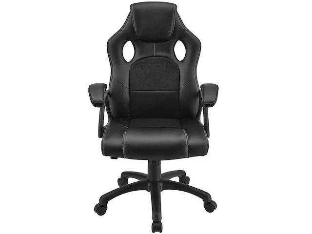 Set van 2 gestoffeerde bureaustoelen met verstelbare rugleuning - afbeelding 2 van  8