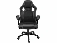 Set van 2 gestoffeerde bureaustoelen met verstelbare rugleuning - afbeelding 2 van  8