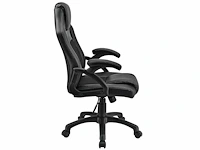 Set van 2 gestoffeerde bureaustoelen met verstelbare rugleuning - afbeelding 4 van  8