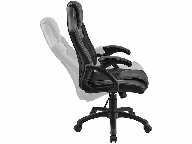 Set van 2 gestoffeerde bureaustoelen met verstelbare rugleuning - afbeelding 5 van  8