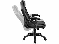 Set van 2 gestoffeerde bureaustoelen met verstelbare rugleuning - afbeelding 5 van  8