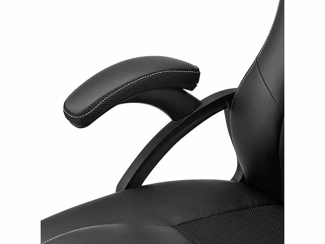 Set van 2 gestoffeerde bureaustoelen met verstelbare rugleuning - afbeelding 7 van  8