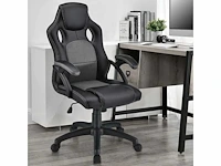 Set van 2 gestoffeerde bureaustoelen met verstelbare rugleuning - afbeelding 1 van  11