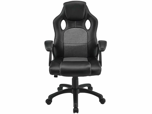 Set van 2 gestoffeerde bureaustoelen met verstelbare rugleuning - afbeelding 4 van  11
