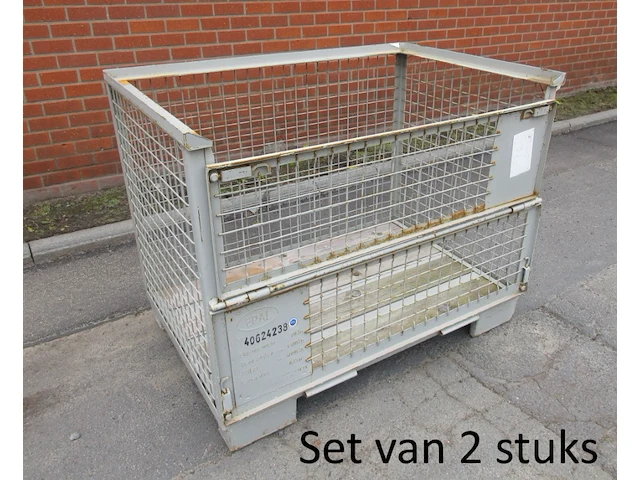 Set van 2 gitterboxen 1240x835x970mm - afbeelding 2 van  2