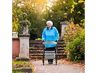 Set van 2 grijze rollators - opvouwbaar loophulpmiddel - afbeelding 1 van  5