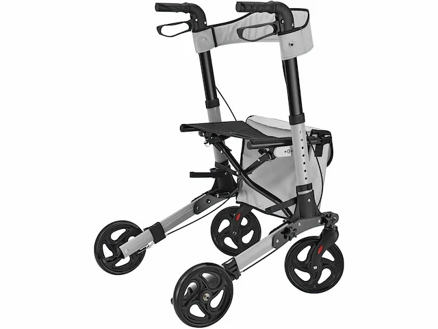 Set van 2 grijze rollators - opvouwbaar loophulpmiddel - afbeelding 5 van  5