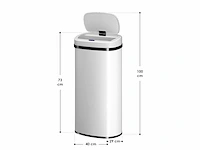 Set van 2 keukenbakken met witte bewegingssensor 70l - afbeelding 3 van  4