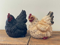Set van 2 kippen liggend h22cm x l27cm - afbeelding 1 van  1