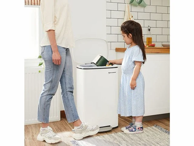 Set van 2 kitchen trash 50l pedaal, met emmer - afbeelding 7 van  7