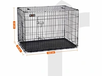 Set van 2 kooien voor honden, 2 deuren, opvouwbaar - afbeelding 3 van  8