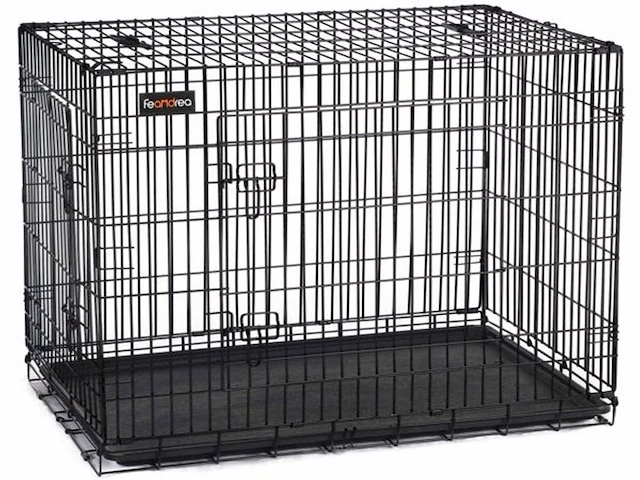 Set van 2 kooien voor honden, 2 deuren, opvouwbaar - afbeelding 4 van  8