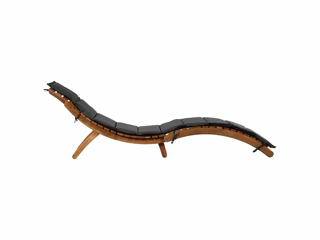 Set van 2 loungestoelen met kussen acacia wood grey - afbeelding 2 van  9