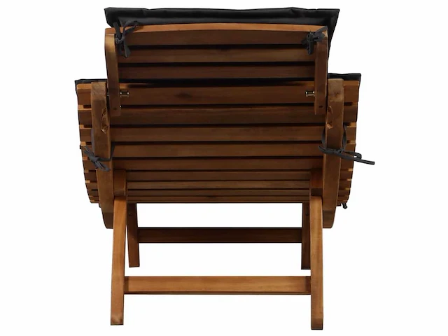 Set van 2 loungestoelen met kussen acacia wood grey - afbeelding 4 van  9