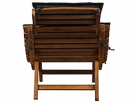 Set van 2 loungestoelen met kussen acacia wood grey - afbeelding 4 van  9