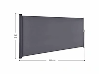 Set van 2 moderne privacyschermen 500x160cm voor tuin en terras - afbeelding 2 van  10