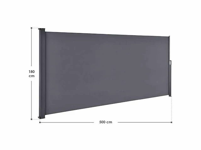 Set van 2 moderne privacyschermen voor tuin en terras - 500x180cm - afbeelding 2 van  10