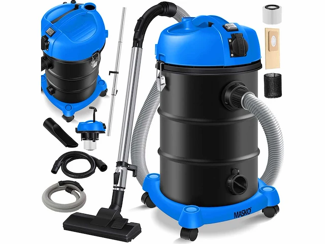 Set van 2 multifunctionele stofzuigers 6in1 nat & droog stofzuiger 2300w + stekker - afbeelding 1 van  5