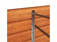 Set van 2 rusty garden verhoogd bed 480x80x45 cm cortenstaal - gratis verzending alleen in belgië - afbeelding 6 van  7