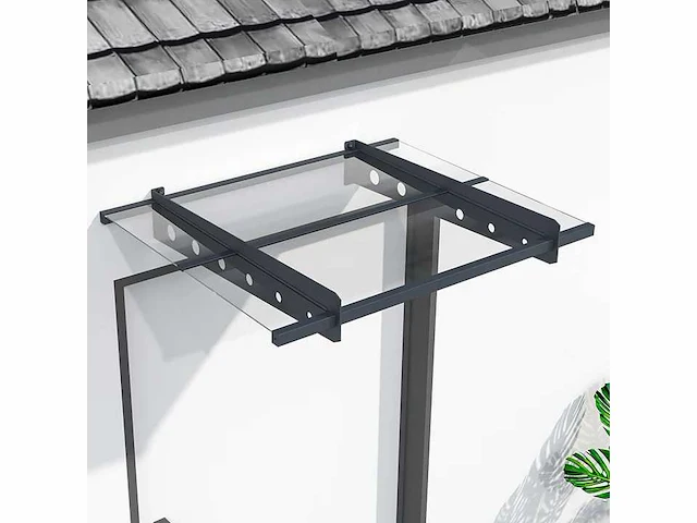 Set van 2 schuine beschermdaken voor elke entree -100x80cm - afbeelding 1 van  7