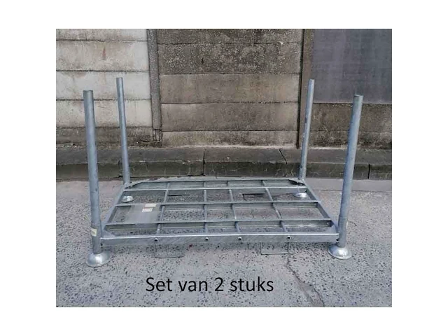 Set van 2 stapelrekken voor schoren 1880x1060x320mm - afbeelding 1 van  2