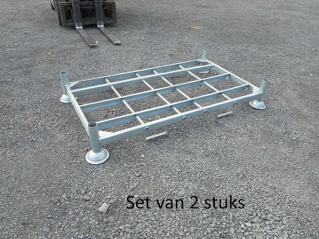 Set van 2 stapelrekken voor schoren 1880x1060x320mm - afbeelding 2 van  2
