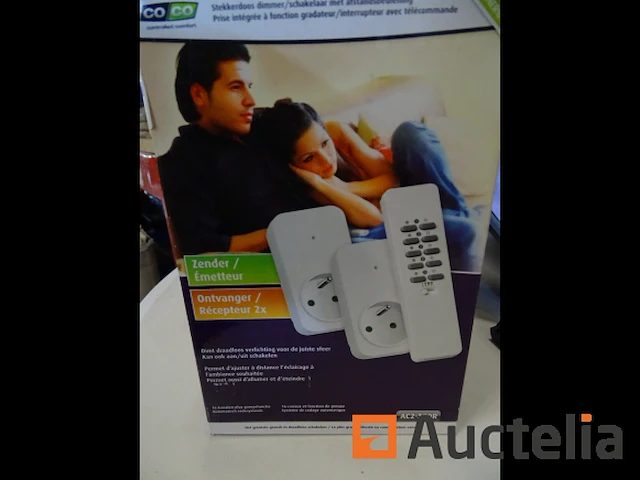 Set van 2 stopcontacten met afstandsbediening - afbeelding 2 van  6
