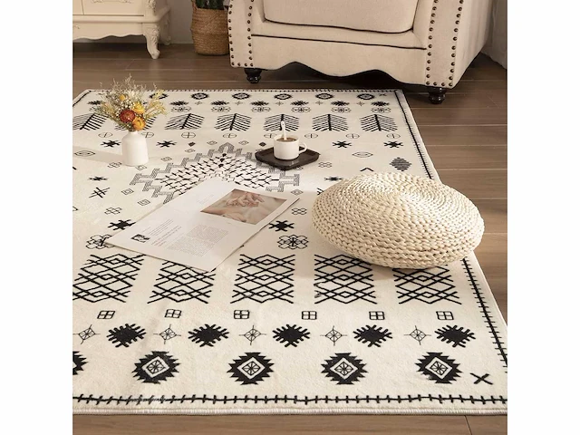Set van 2 wasbare vloerkleden van imitatiewol: 274 x 366 cm - afbeelding 1 van  6