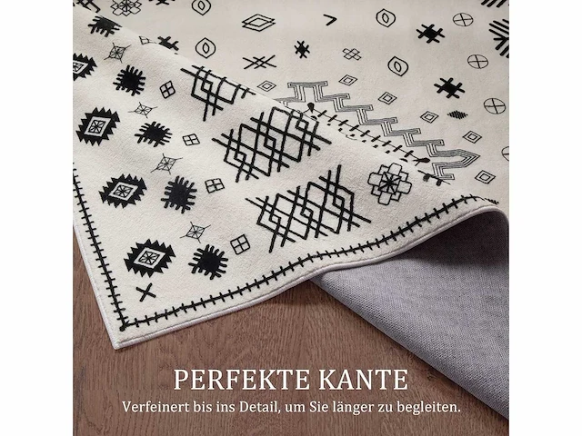 Set van 2 wasbare vloerkleden van imitatiewol: 274 x 366 cm - afbeelding 3 van  6