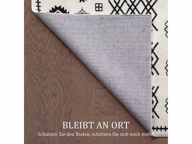 Set van 2 wasbare vloerkleden van imitatiewol: 274 x 366 cm - afbeelding 4 van  6