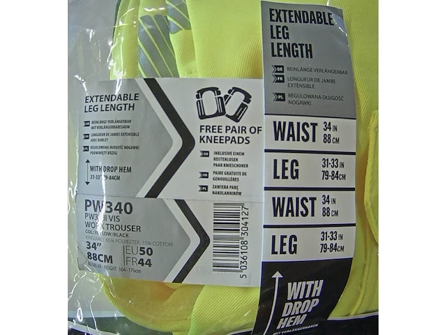 Set van 2 werkbroeken portwest pw3 hi-vis pw340 maat 50 - afbeelding 3 van  3