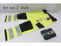 Set van 2 werkbroeken portwest pw3 hi-vis pw340 maat 52