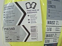 Set van 2 werkbroeken portwest pw3 hi-vis pw340 maat 52 - afbeelding 3 van  3