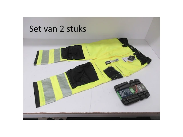 Set van 2 werkbroeken portwest pw3 hi-vis pw340 maat 56 - afbeelding 1 van  3