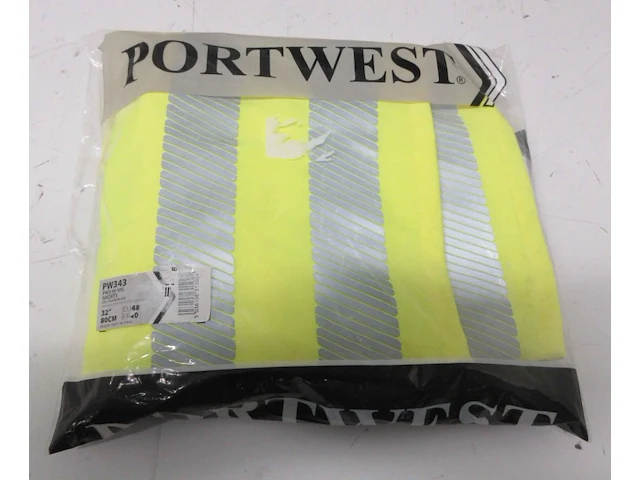 Set van 2 werkbroeken (shorts) portwest pw3 hi-vis pw343 maat 48 - afbeelding 2 van  3