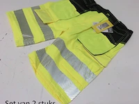 Set van 2 werkbroeken (shorts) portwest pw3 hi-vis pw343 maat 50 - afbeelding 1 van  3