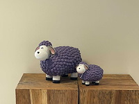 Set van 2 wolschapen h30cm & h17cm purple - afbeelding 2 van  2