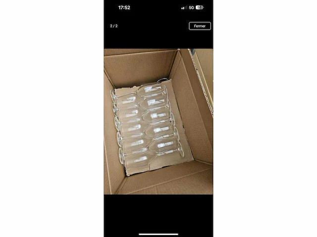 Set van 240 chef sommerlier champagneglazen 24 cl (240×) - afbeelding 1 van  2