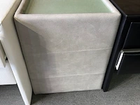 Set van 2:nachtkast zonder lades met glas - afbeelding 1 van  1