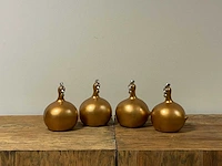 Set van 3 bolkippen h14cm gold - afbeelding 1 van  1