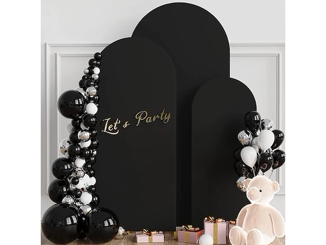 Set van 3 bruiloftsbooghoezen - afbeelding 4 van  4